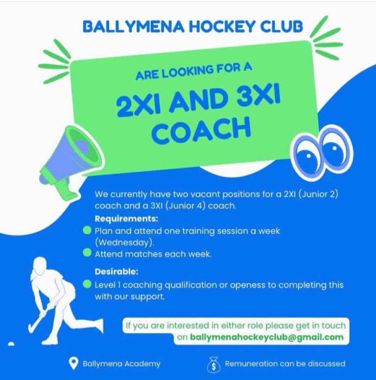 Coaching Vacancies Ulster Hockey